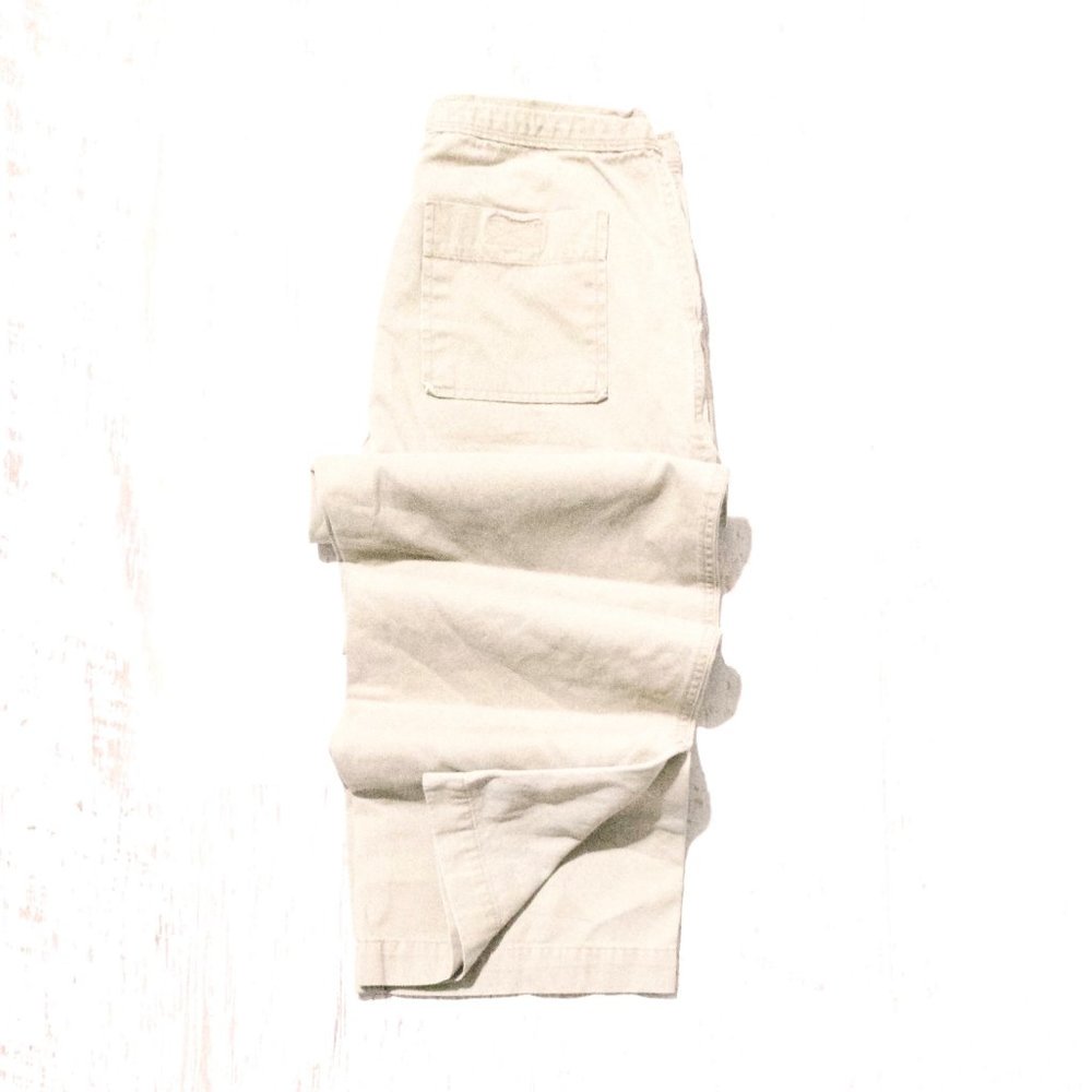 Pre- Vintage Gap Drawstring Button-Fly Khakis - image 1